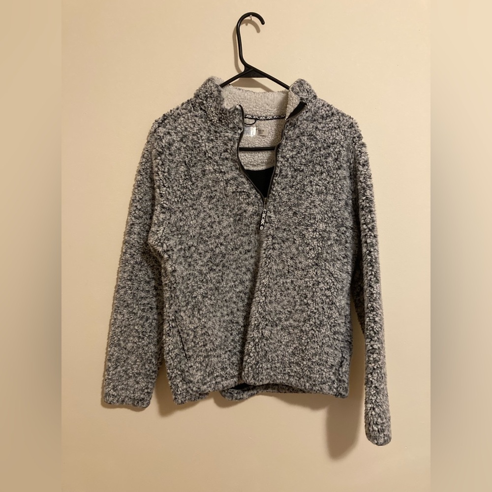 Time and Tru Sherpa Quarter Zip Sweater